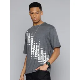 Moda Rapido Men Abstract Printed Round Neck Cotton Relaxed Fit T-shirt-picture-28
