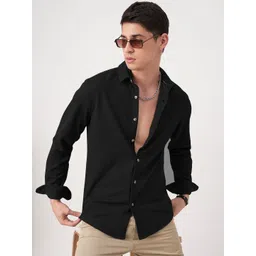 Moda Rapido Men Black Polyester Regular Fit Casual Shirt-picture-25