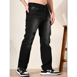 Moda Rapido Men Classic Regular Fit Mid-Rise Highly Distressed Light Fade Stretchable Jeans-picture-19