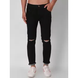 Moda Rapido Men Classic Slim Fit Mid-Rise Slash Knee Stretchable Jeans-picture-12