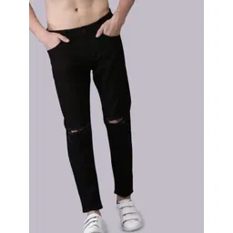 Moda Rapido Men Classic Slim Fit Mid-Rise Slash Knee Stretchable Jeans-picture-10