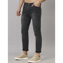 Moda Rapido Men Classic Tapered Fit Slash Knee Jeans image 2