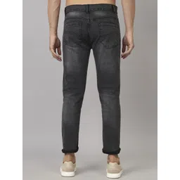 Moda Rapido Men Classic Tapered Fit Slash Knee Jeans image 4