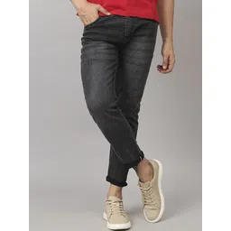 Moda Rapido Men Classic Tapered Fit Slash Knee Jeans image 1