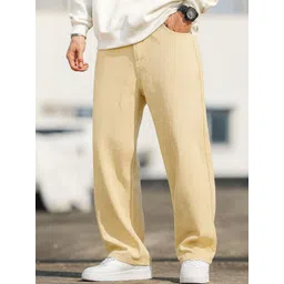 Moda Rapido Men Classic Wide Leg Mid-Rise Stretchable Jeans-picture-29