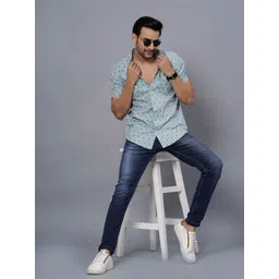 Moda Rapido Men Comfort Opaque Printed Casual Shirt-picture-13