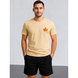 Moda Rapido Men Cotton Lycra Blend Leaf Textured Print Tracksuit-picture-24