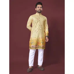 Moda Rapido Men Ethnic Motifs Printed Festive Straight Kurta-picture-15