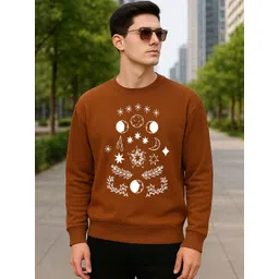 Moda Rapido Men Fleece Printed Round Neck Sweatshirt-picture-11