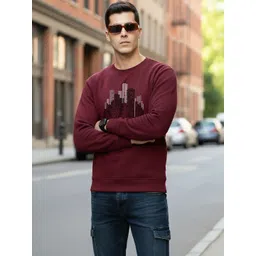 Moda Rapido Men Fleece Printed Sweatshirt-picture-41