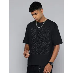 Moda Rapido Men Graphic Printed Round Neck Cotton Relaxed Fit T-shirt-picture-26