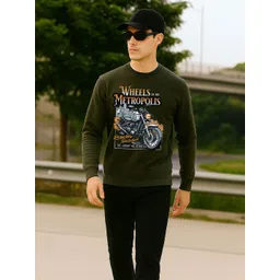 Moda Rapido Men Graphic Printed Round Neck Regular Fit long sleeve Pullover Sweatshirts-picture-20