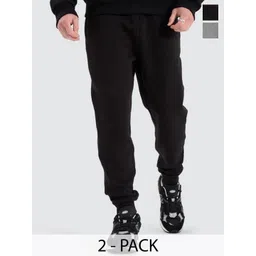 Moda Rapido Men Pack Of 2 Cotton Mid Rise Joggers-picture-18