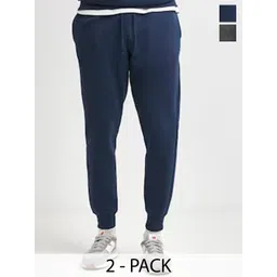 Moda Rapido Men Pack Of 2 Cotton Mid Rise Joggers-picture-21