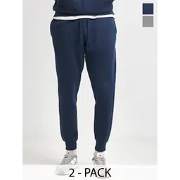 Moda Rapido Men Pack Of 2 Cotton Mid Rise Joggers-picture-41