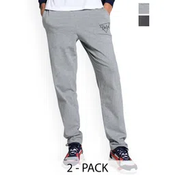 Moda Rapido Men Pack Of 2 Printed Cotton Track Pants-picture-16