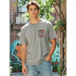 Moda Rapido Men Printed Ethnic Pockets T-shirt-picture-38