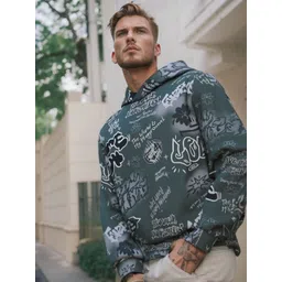 Moda Rapido Men Printed Hooded Sweatshirt-picture-15