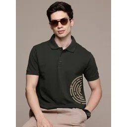 Moda Rapido Men Printed Polo Collar Pockets T-shirt-picture-11