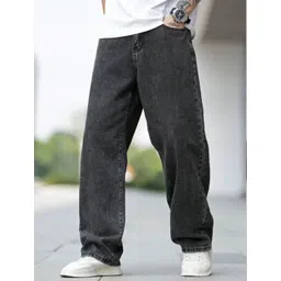 moda rapido Men Relaxed Fit Mid Rise Grey Jeans-picture-10