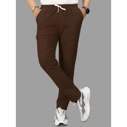 Moda Rapido Men Relaxed Straight Leg Loose Fit Corduroy Trousers-picture-12