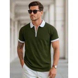 Moda Rapido Men Solid Polo Collar T-shirt-picture-31