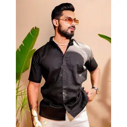 Moda Rapido Men Solid Spread Collar Casual Shirt-picture-17