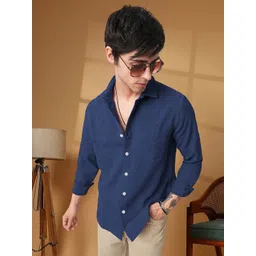 Moda Rapido Men Solid Spread Collar Casual Shirt-picture-25