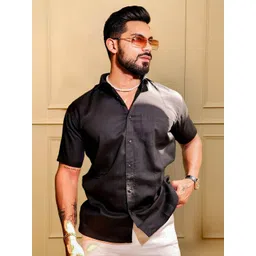 Moda Rapido Men Solid Spread Collar Casual Shirt-picture-41