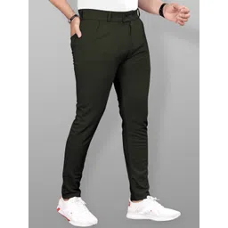 Moda Rapido Men Solid Tailored Trousers-picture-21
