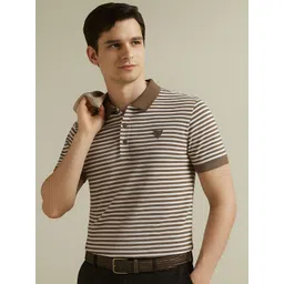 Moda Rapido Men Striped V-Neck Monochrome Pockets T-shirt-picture-10