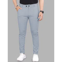 Moda Rapido Men Tailored Regular Fit Textured Trousers-picture-29