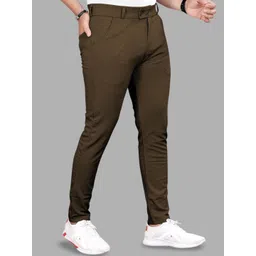 Moda Rapido Men Tailored Slim Fit Printed Regular Trousers-picture-27