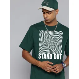 Moda Rapido Men Typography Printed Round Neck Cotton Relaxed Fit T-shirt-picture-25