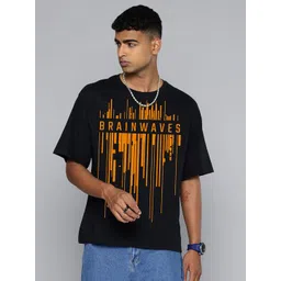 Moda Rapido Men Typography Printed Round Neck Cotton Relaxed Fit T-shirt-picture-38