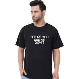 Moda Rapido Men Typography Printed Round Neck Cotton T-shirt-picture-35