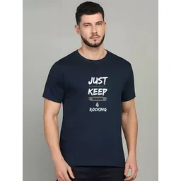 Moda Rapido Men Typography Printed Round Neck Cotton T-shirt-picture-37