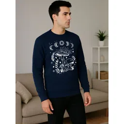 Moda Rapido Mens Printed Round Neck Sweatshirt-picture-26