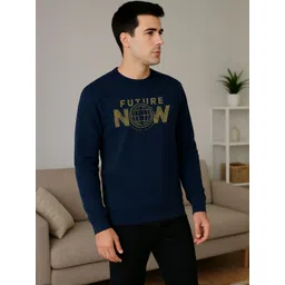 Moda Rapido Mens Printed Round Neck sweatshirt Regular Fit long sleeve-picture-28