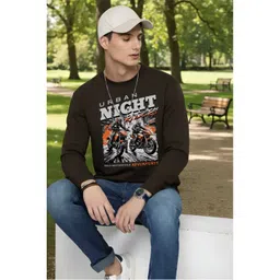 Moda Rapido Mens Printed Round Neck sweatshirt Regular Fit long sleeve-picture-36