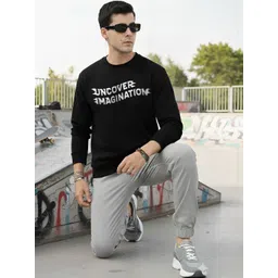 Moda Rapido Mens Typography Printed Round Neck sweatshirt Regular Fit long sleeve-picture-13