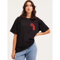 Moda Rapido Oversized Typography Printed T-shirt-picture-19