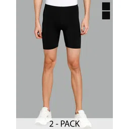 Moda Rapido Pack Of 2 Ultra Flex Skin Tight Performance Shorts-picture-13