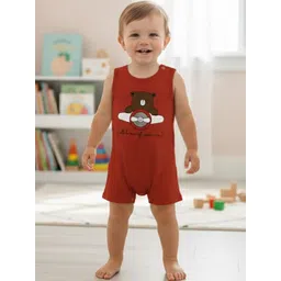 Moda Rapido Pure Cotton Round Neck Rompers-picture-54