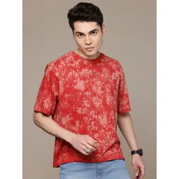 Moda Rapido Washed Effect Tie & Dyed Drop-Shoulder Sleeves Oversized Fit T-shirt-picture-35