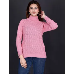 Moda Rapido Women Cable Knit Woollen Pullover-picture-32