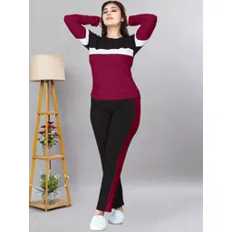 Moda Rapido Women Colourblocked Night suit-picture-24