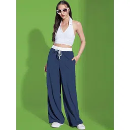 Moda Rapido Women Easy Wash Pleated Trousers-picture-35