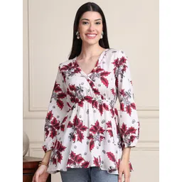 Moda Rapido Women Floral Print Organic Cotton Empire Top-picture-14