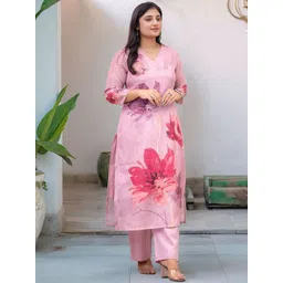 Moda Rapido Women Floral Printed Kurta with Trouser-picture-36